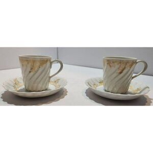 Vintage Haviland Limoges France Ladore Demitasse Cup and Saucer Set of 2